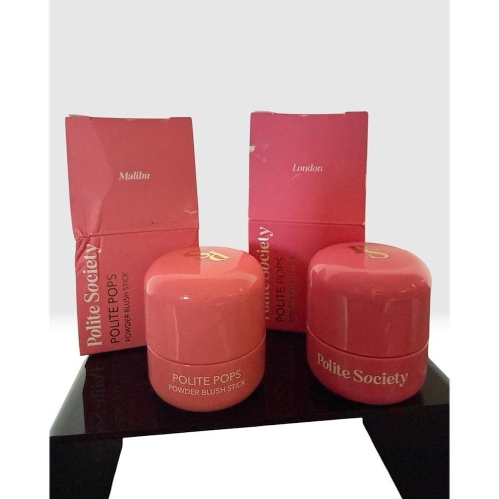 Polite Society Polite Pops Powder Blush- MALIBU & LONDON GIFT SET Full Size. NIB